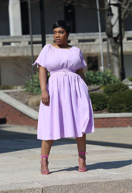 Lilac Midi Dress