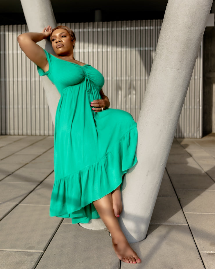Off Shoulder Midi Dress