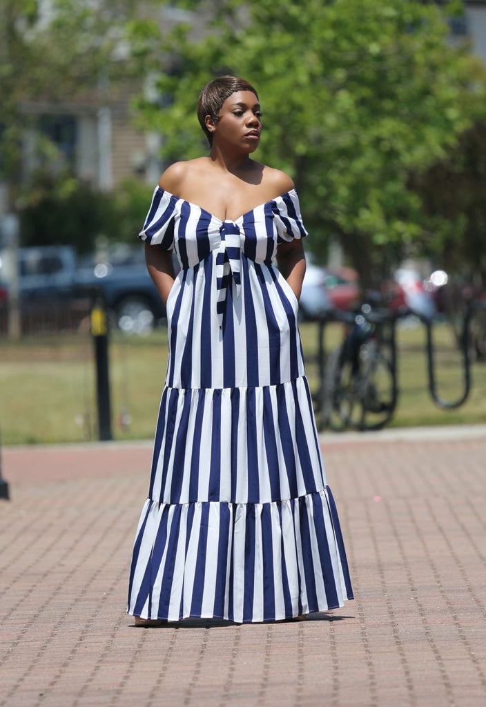 Front Tie Maxi Dress