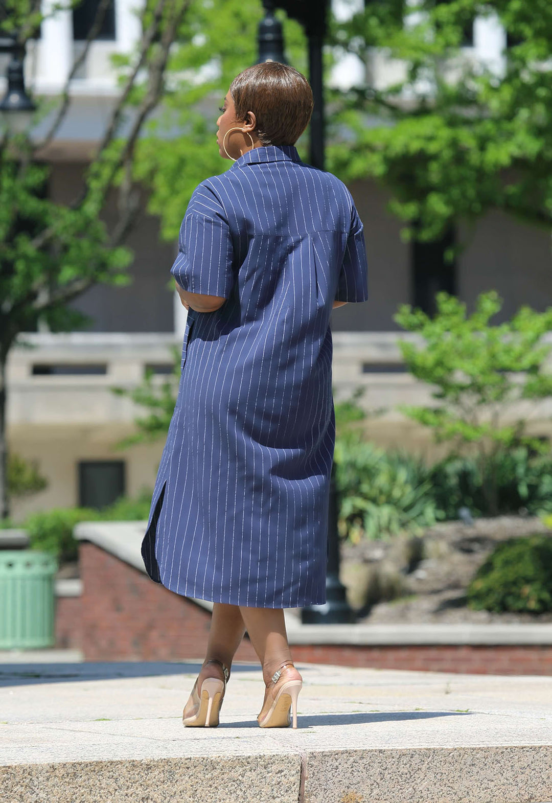 L I V T-shirt Dress Keep It Casual EILEEN FISHER Organic-Cotton Jersey Midi  T-Shirt Dress