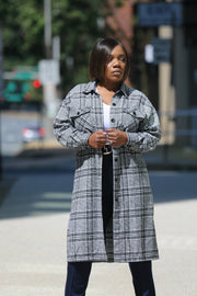 Plaid Long Shacket
