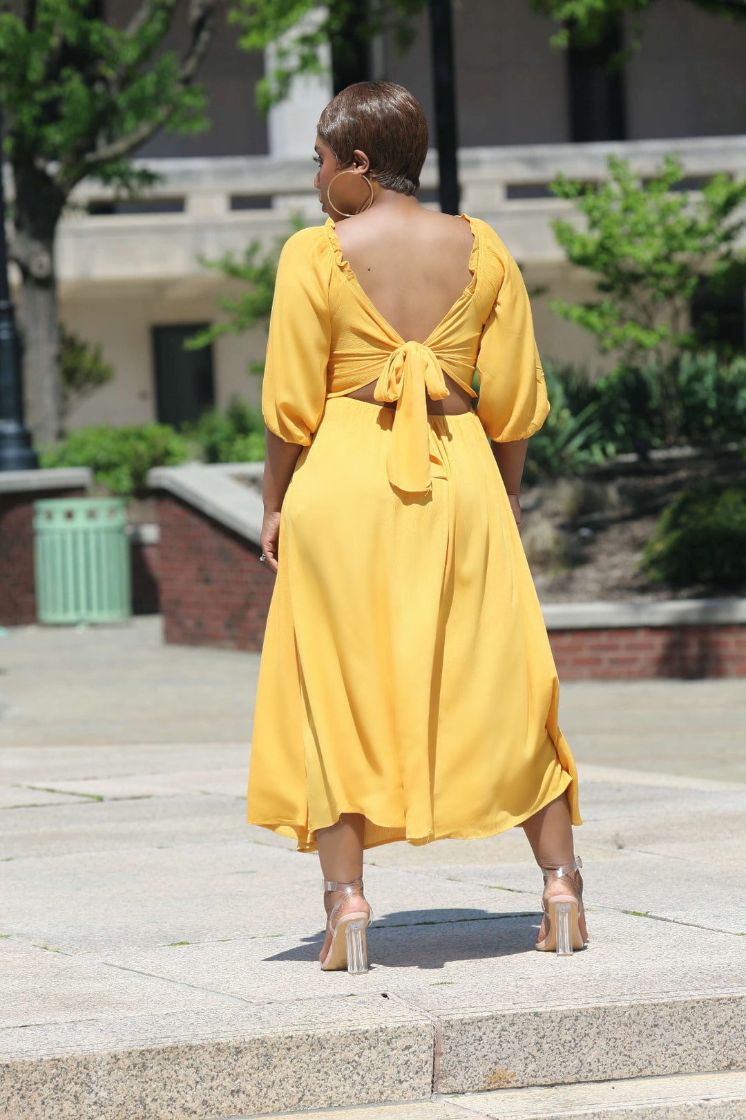 yellow brunch dress The Perfect Yellow Dress Midi