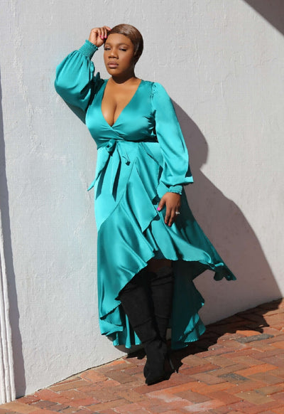 Satin High Low Dress