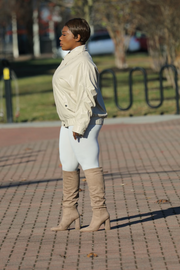 Vegan Leather Bomber Jacket