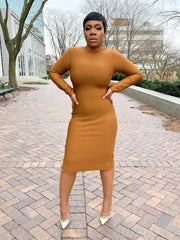 Back Zip Bandage Dress