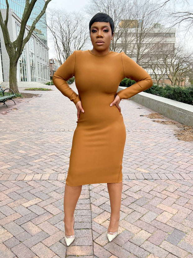 Back Zip Bandage Dress