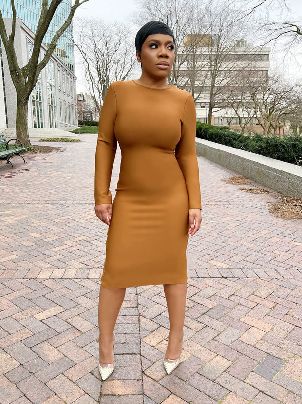 Back Zip Bandage Dress