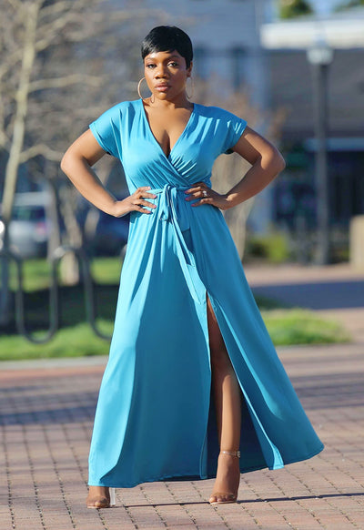 Dolman Sleeve Maxi Dress