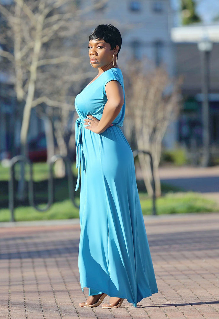 Dolman Sleeve Maxi Dress