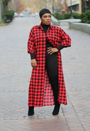 Gingham Maxi Top