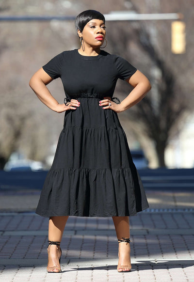 Tiered Midi Dress
