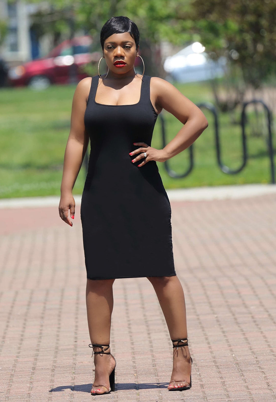 Square Neck Tank Dress