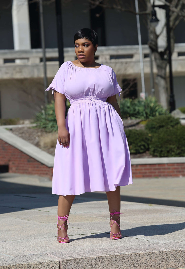 Lilac Midi Dress | ChloeRae Lilac Midi Dress | ChloeRae